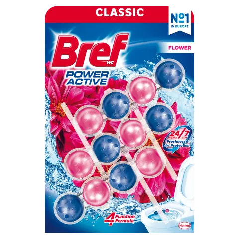 Bref Power Active Flower WC frissítő 3 x 50 g termékhez kapcsolódó kép