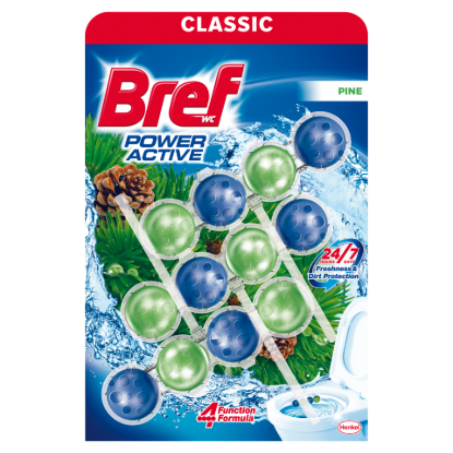Bref Power Active Pine WC frissítő 3 x 50 g termékhez kapcsolódó kép