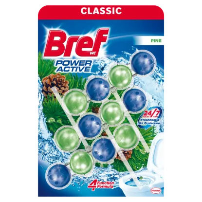 Bref Power Active Pine WC frissítő 3 x 50 g termékhez kapcsolódó kép