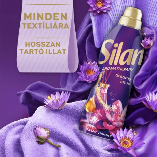 Silan Aromatherapy Dreamy Lotus textilöblítő koncentrátum 62 mosás 1364 ml termékhez kapcsolódó kép