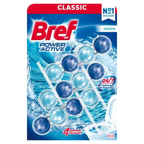 Bref Power Active Ocean WC frissítő 3 x 50 g  termékhez kapcsolódó kép