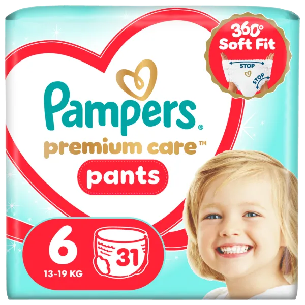Pampers Premium Care Bugyipelenka, Méret: 6, 31 db Pelenka, 13kg-19kg termékhez kapcsolódó kép
