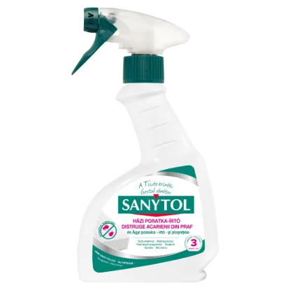 Sanytol házi poratka- és ágyi poloskairtó permet 300 ml termékhez kapcsolódó kép