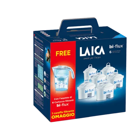 Laica 6 db-os Bi-Flux univerzális szűrőbetét Laica Stream Line vízszűrő kancsóval termékhez kapcsolódó kép