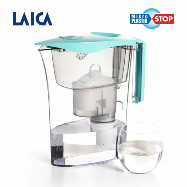 Laica MikroPLASTIK-STOP vízszűrő kancsó, 1 db Bi-Flux univerzális és 1 db MikroPLASTIK-STOP szűrővel termékhez kapcsolódó kép