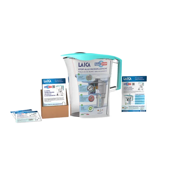 Laica MikroPLASTIK-STOP vízszűrő kancsó, 1 db Bi-Flux univerzális és 1 db MikroPLASTIK-STOP szűrővel termékhez kapcsolódó kép