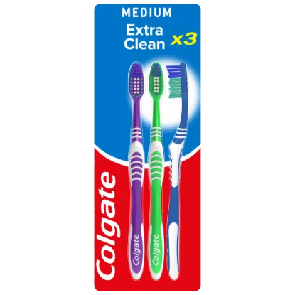Colgate Extra Clean közepes fogkefe 3 db termékhez kapcsolódó kép