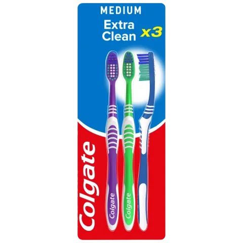 Colgate Extra Clean közepes fogkefe 3 db termékhez kapcsolódó kép