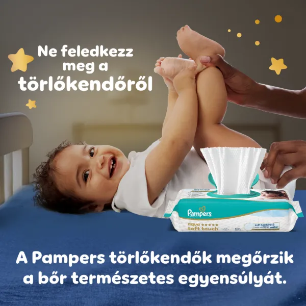 Pampers Night Bugyipelenka, Méret: 4, 104 db Pelenka, 9kg-15kg termékhez kapcsolódó kép