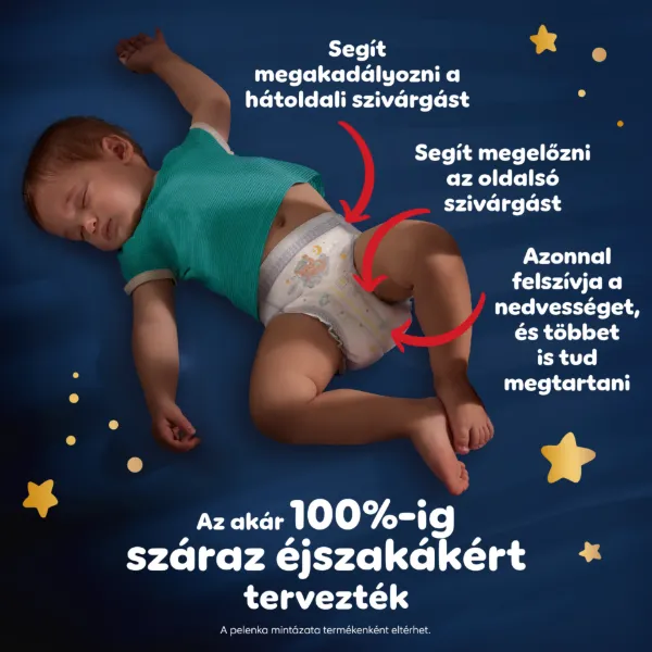 Pampers Night Bugyipelenka, Méret: 7, 70 db Pelenka, 15kg+ termékhez kapcsolódó kép