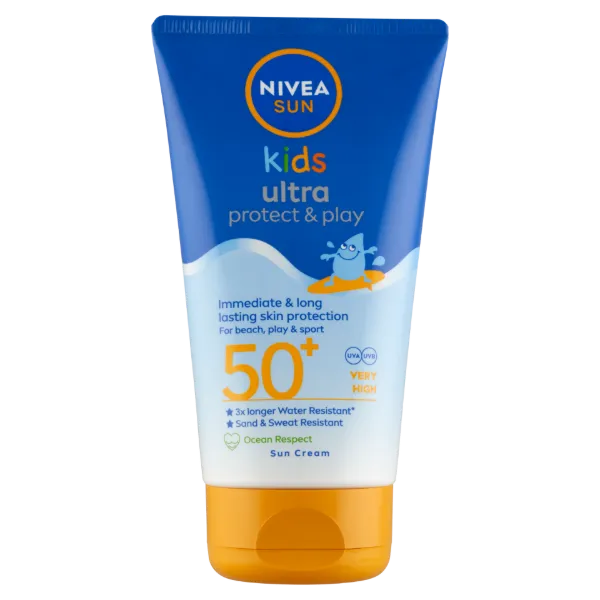 NIVEA SUN Ultra Protect & Play gyermek napozó krém FF50+ 150 ml termékhez kapcsolódó kép