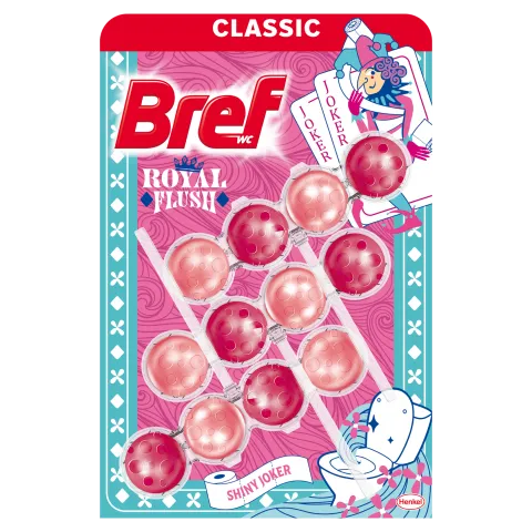 Bref Royal Flush Shiny Joker WC frissítő 3 x 50 g  termékhez kapcsolódó kép