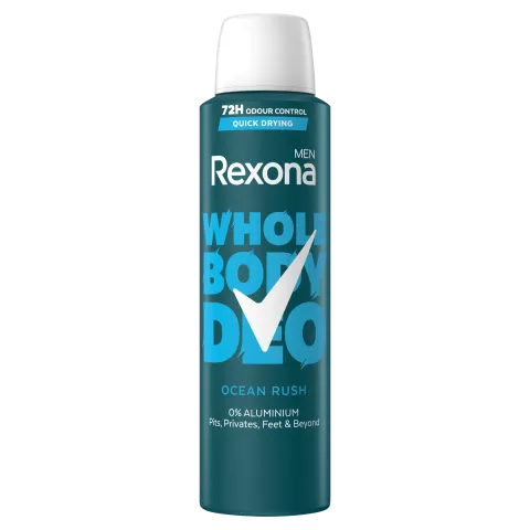 Rexona Men Whole Body Ocean Rush dezodor 150 ml termékhez kapcsolódó kép