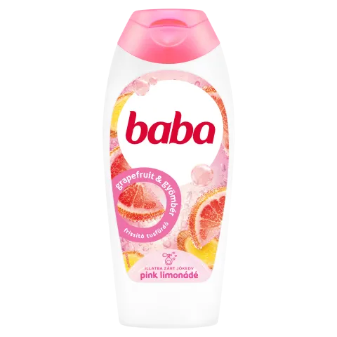 Baba Pink Limonádé frissítő tusfürdő grapefruit és gyömbér illat 400 ml termékhez kapcsolódó kép