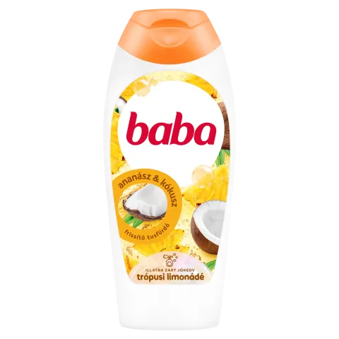Baba Trópusi Limonádé frissítő tusfürdő ananász és kókusz illat 400 ml termékhez kapcsolódó kép