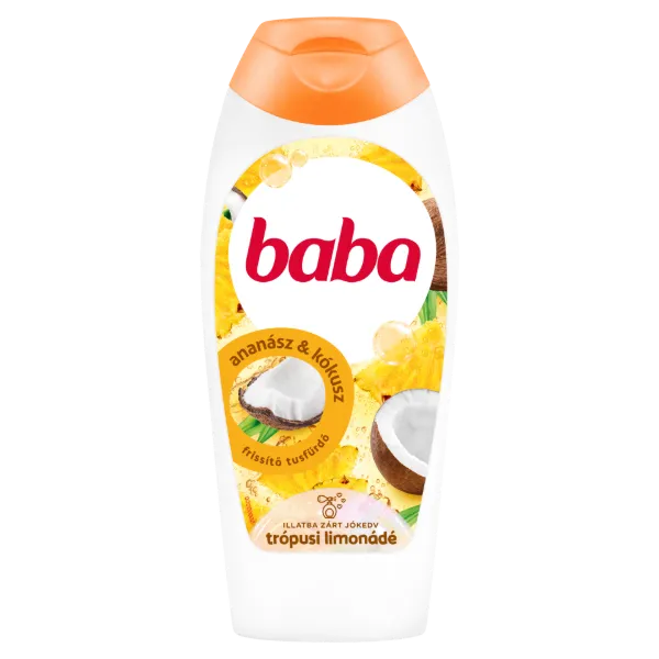 Baba Trópusi Limonádé frissítő tusfürdő ananász és kókusz illat 400 ml termékhez kapcsolódó kép