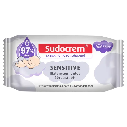 Sudocrem Sensitive törlőkendő 55 db termékhez kapcsolódó kép