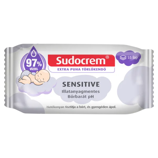 Sudocrem Sensitive törlőkendő 55 db termékhez kapcsolódó kép