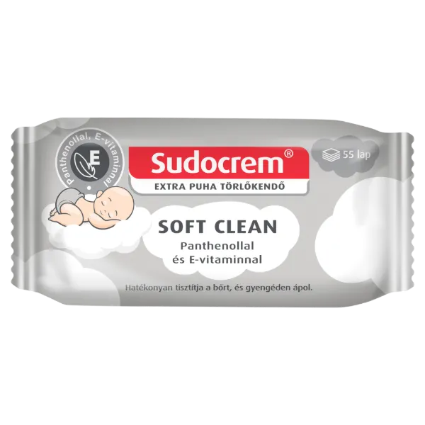Sudocrem Soft Clean törlőkendő 55 db termékhez kapcsolódó kép
