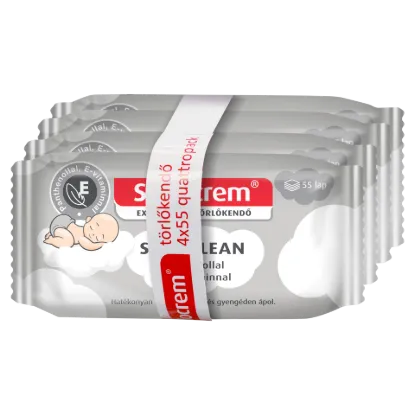Sudocrem Soft Clean törlőkendő 4 x 55 db termékhez kapcsolódó kép