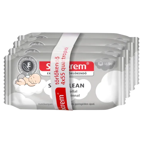Sudocrem Soft Clean törlőkendő 4 x 55 db termékhez kapcsolódó kép
