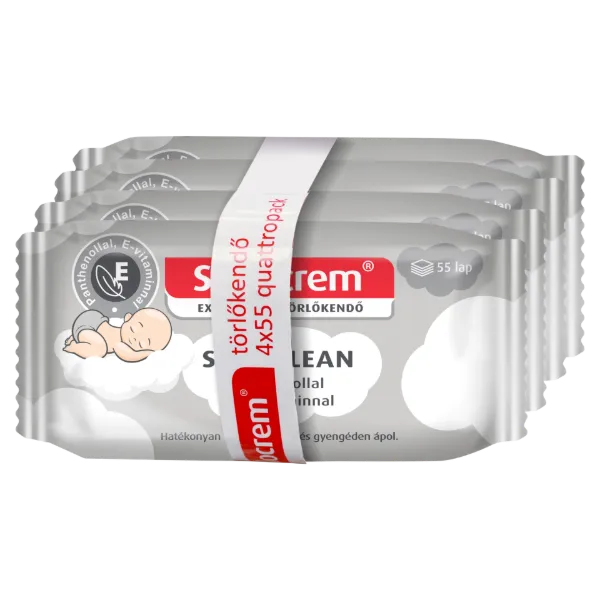Sudocrem Soft Clean törlőkendő 4 x 55 db termékhez kapcsolódó kép
