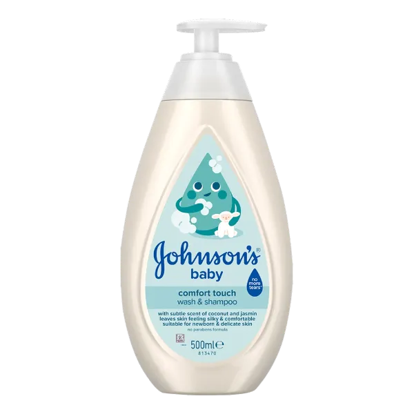 JOHNSON’S 2 az 1-ben babafürdető és -tusfürdő 500 ml Cottontouch termékhez kapcsolódó kép