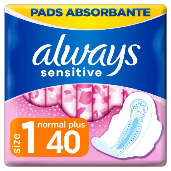 Always Ultra Sensitive Normal Plus (1-es méret) Egészségügyi Betét , 40 db termékhez kapcsolódó kép