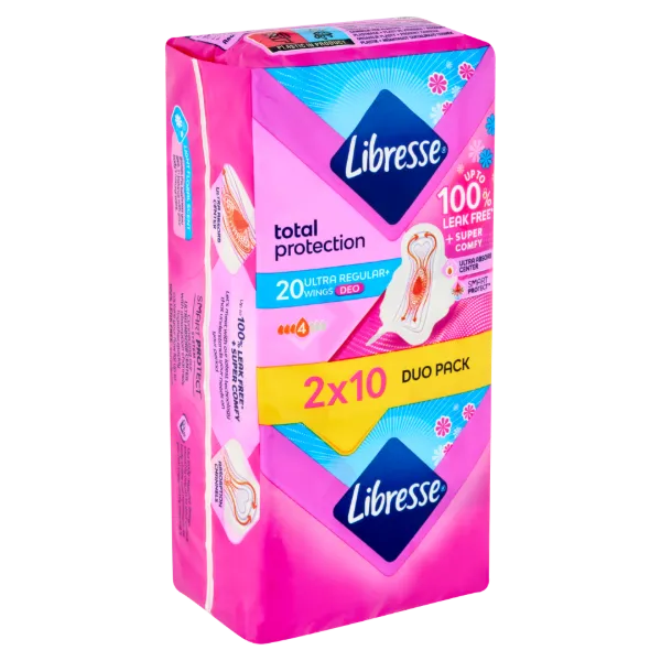 Libresse Ultra Regular+ Deo enyhén illatosított egészségügyi betét 20 db termékhez kapcsolódó kép