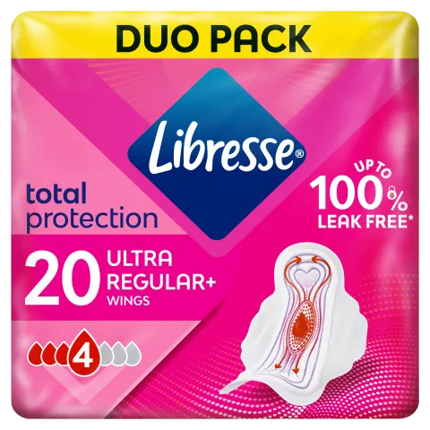 Libresse Ultra Regular+ egészségügyi betét 2 x 10 db termékhez kapcsolódó kép