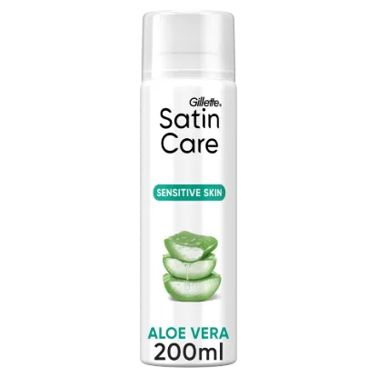Gillette Satin Care Női Borotvazselé, leheletnyi Aloéval az Érzékeny Bőrre, a touch of Aloe Vera ml termékhez kapcsolódó kép