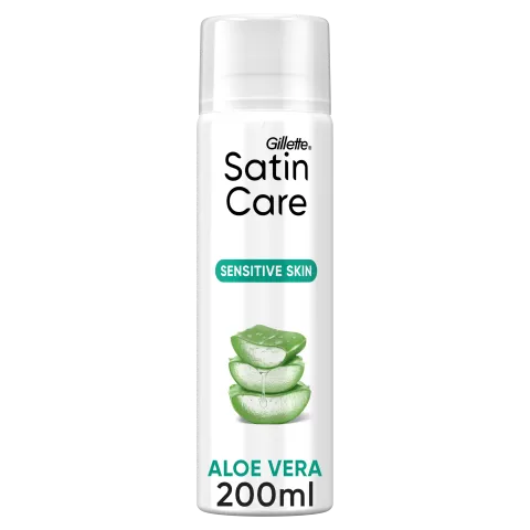 Gillette Satin Care Női Borotvazselé, leheletnyi Aloéval az Érzékeny Bőrre, a touch of Aloe Vera ml termékhez kapcsolódó kép