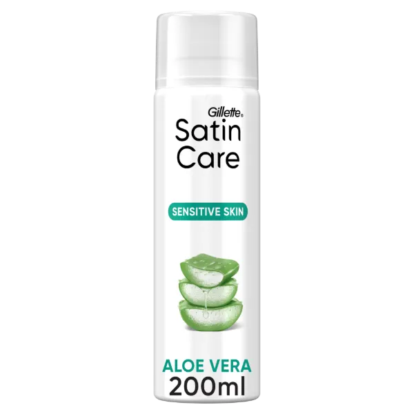 Gillette Satin Care Női Borotvazselé, leheletnyi Aloéval az Érzékeny Bőrre, a touch of Aloe Vera ml termékhez kapcsolódó kép