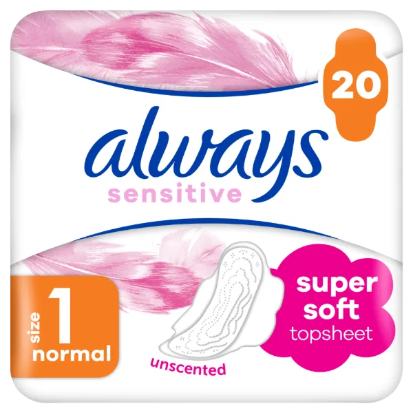 Always Ultra Sensitive Normal Plus (1-es Méret) Egészségügyi Betét , 20 db termékhez kapcsolódó kép