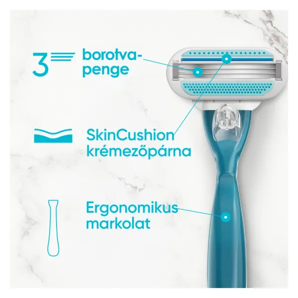 Gillette Venus Smooth Női Borotva, 2 Borotvabetétekkel termékhez kapcsolódó kép