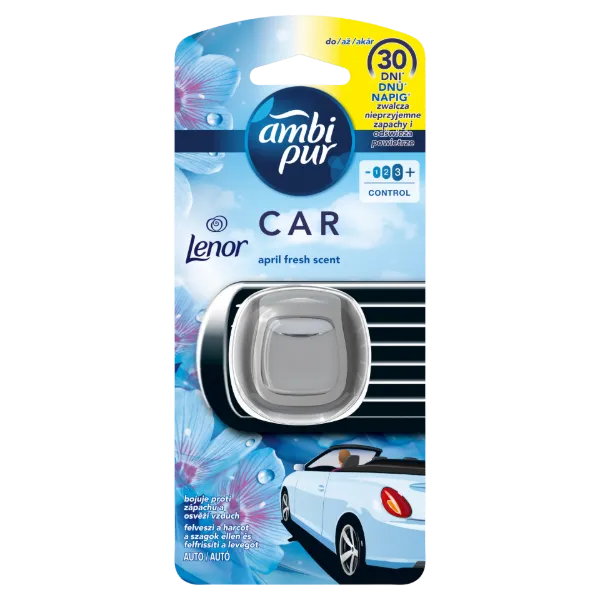 Ambi Pur April Fresh Lenor Csíptetős Autóillatosító Utántöltő, 1 Db termékhez kapcsolódó kép