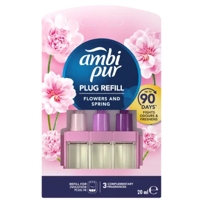 Ambi Pur Flowers & Spring Elektromos Légfrissítő-utántöltő, 20ml termékhez kapcsolódó kép