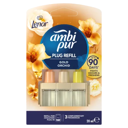 Ambi Pur 3Volution Gold Orchid Elektromos Illatpárologtató-utántöltő, 20ml termékhez kapcsolódó kép