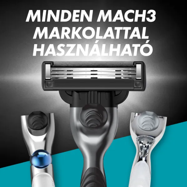 Gillette Mach3 Charcoal Férfi Borotvabetétek, 8 3 Pengés Borotvabetétek termékhez kapcsolódó kép