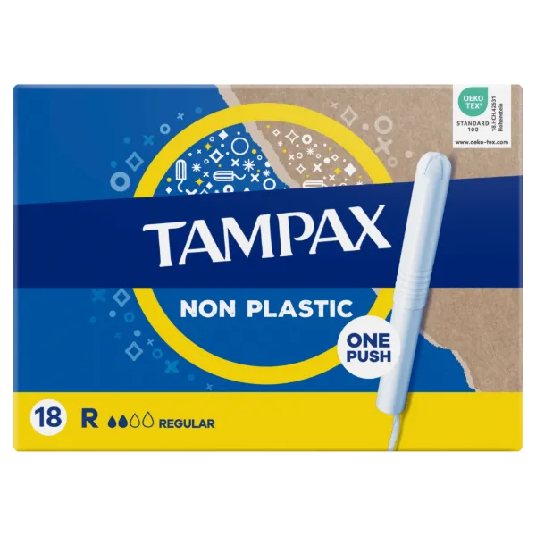 Tampax Regular Tampon Kartonból Készült Applikátorral, 18 db termékhez kapcsolódó kép