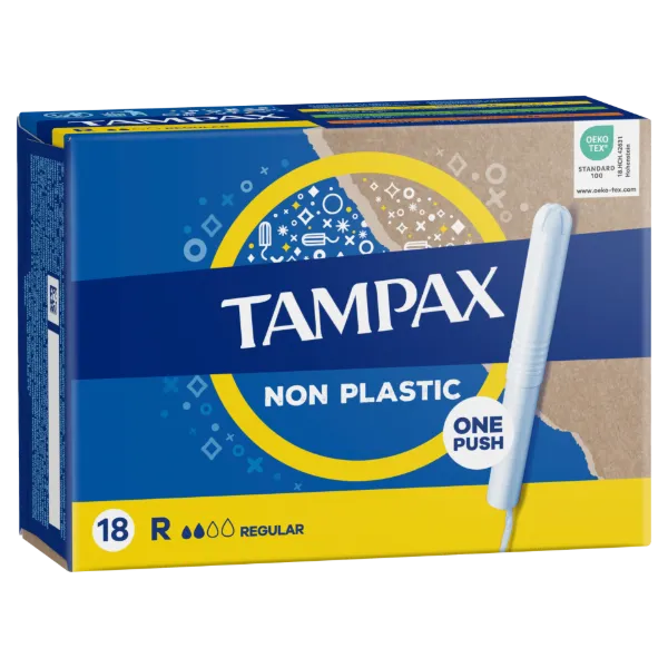Tampax Regular Tampon Kartonból Készült Applikátorral, 18 db termékhez kapcsolódó kép