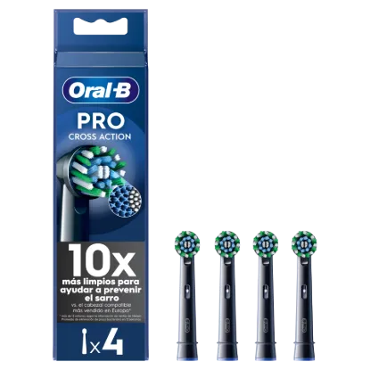 Oral-B Pro Cross Action, fekete Fogkefefejek, 4 db termékhez kapcsolódó kép