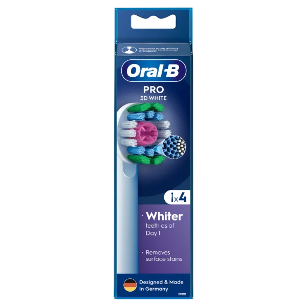 Oral-B Pro 3D White Fogkefefejek, 4 db termékhez kapcsolódó kép