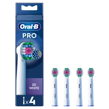 Oral-B Pro 3D White Fogkefefejek, 4 db termékhez kapcsolódó kép
