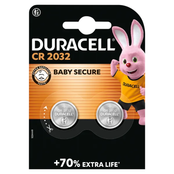 Duracell CR 2032 3 V lítium elem 2 db termékhez kapcsolódó kép