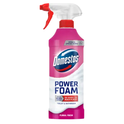 Domestos Power Foam WC és fürdőszoba tisztító hab 435 ml Floral Fresh termékhez kapcsolódó kép