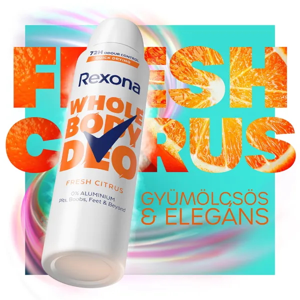 Rexona Whole Body Fresh Citrus dezodor 150 ml termékhez kapcsolódó kép