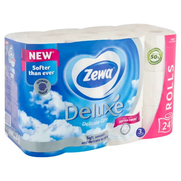 Zewa Deluxe Delicate Care toalettpapír 3 rétegű 24 tekercs termékhez kapcsolódó kép