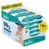 Pampers 99%-ban Vízalapú Baby Nedves Törlőkendő, 18 Csomag x 60 Törlőkendő db Baba Nedves Törlőkendő termékhez kapcsolódó kép