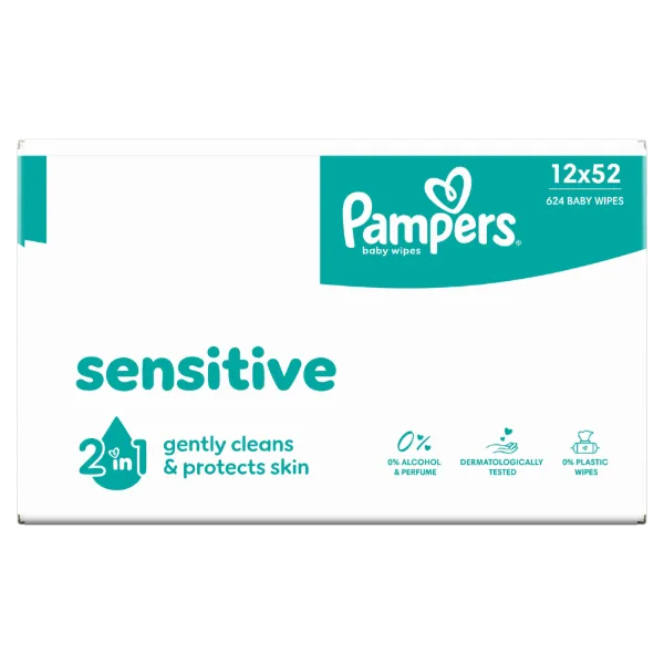Pampers Fresh Clean Baby Nedves Törlőkendő, 12 Csomag x 52 Törlőkendő db Baba Nedves Törlőkendő termékhez kapcsolódó kép